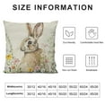 thumbnail image 5 of Nawypu Easter Pillow Covers He is Risen Eggs Rabbit Bunny Ears Easter Decorations Outdoor Pillows Decorative Throw Pillows Cases Decorations Spring Cushion Covers for Home Couch, 5 of 5