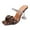 Coffee, variant on XDDST Plus Size Black Women's Dress Sandals Rainbow Bow Fashion Sexy High Heel Mules Breathable Satin for Breathable Women and Ladies