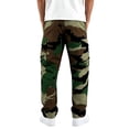 thumbnail image 3 of Havenx Men's Camo Cargo Pants Elastic Waist Stretch Joggers with Multi Pockets Pants Lightweight Athletic Comfy Relaxed Fit Clothing,Dark Green M, 3 of 3