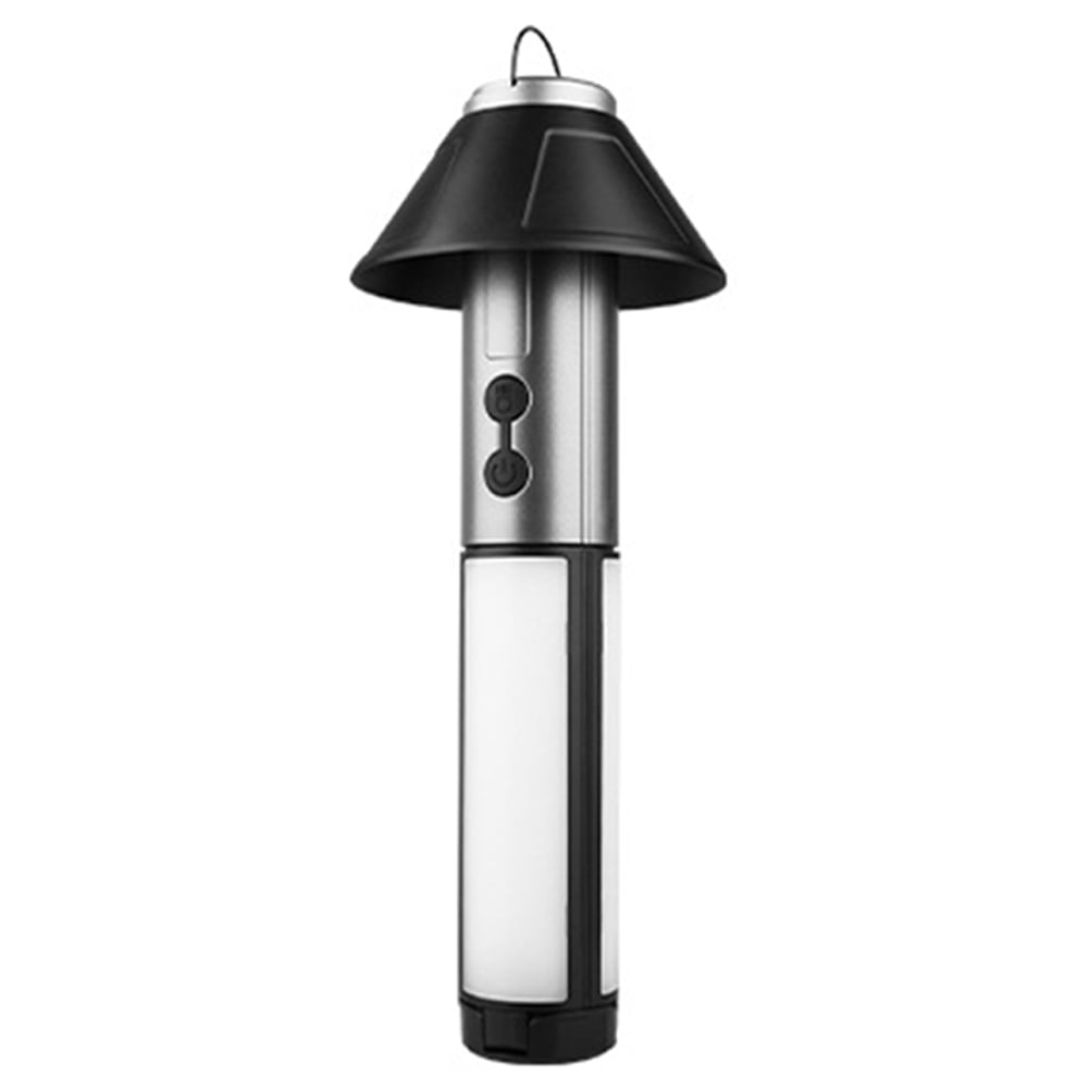 Yucurem 3000mAh Telescopic Camping Light Rechargable Flashlight for Camping Hiking Camping Lamp (Silver)