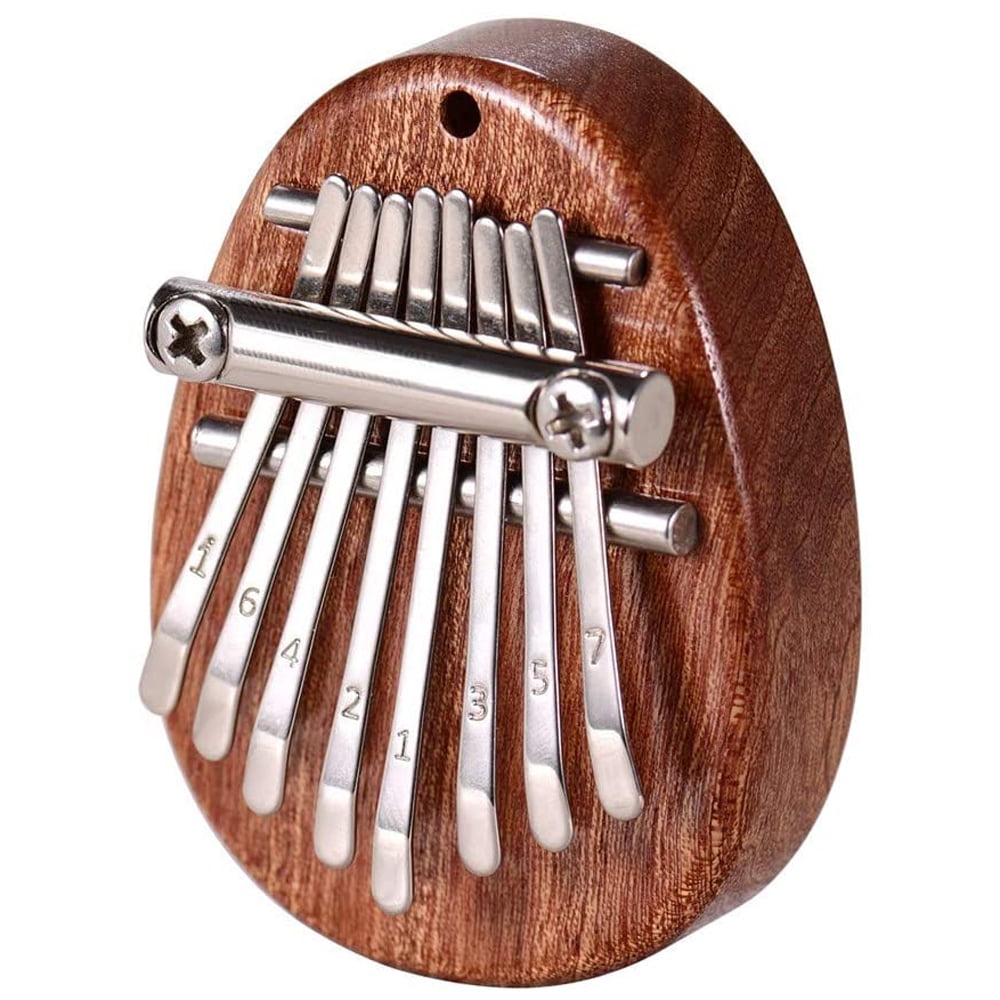Mini Kalimba 8 Keys Thumb Piano Marimbas Clear Bear-Shape Musical Instruments Portable Mbira Finger Piano Gift for Kids Adult Beginners Professional 