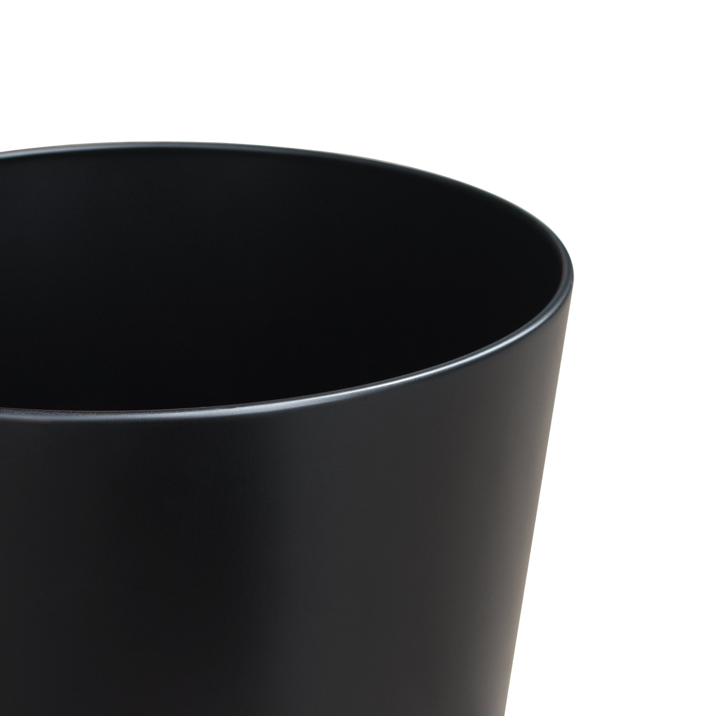 Mainstays Metal Waste Basket, Black