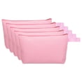 thumbnail image 1 of Uxcell 9.1 x 5.1" Bolsas de Maquillaje de Lona con Correa, 5 Paquete de Bolsa de Cosméticos con Cremallera, Neceser, Rosa, 1 of 6