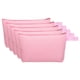 thumbnail image 1 of Uxcell 9.1 x 5.1" Bolsas de Maquillaje de Lona con Correa, 5 Paquete de Bolsa de Cosméticos con Cremallera, Neceser, Rosa, 1 of 6