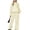Yellow, variant on Women's 2 Piece Polka Dot Loungewear Set Oversized Long Sleeve Hoodie Drawstring Wide Leg Sweatpants Casual Outfits with Pockets, S