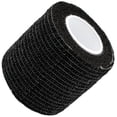 thumbnail image 3 of 2-inch x 5-Yards Black Sensi Wraps Grip Cover Self Adhesive Coherent Wrap Bandage Rolls Sports Adherent Tape (12 Rolls), 3 of 4