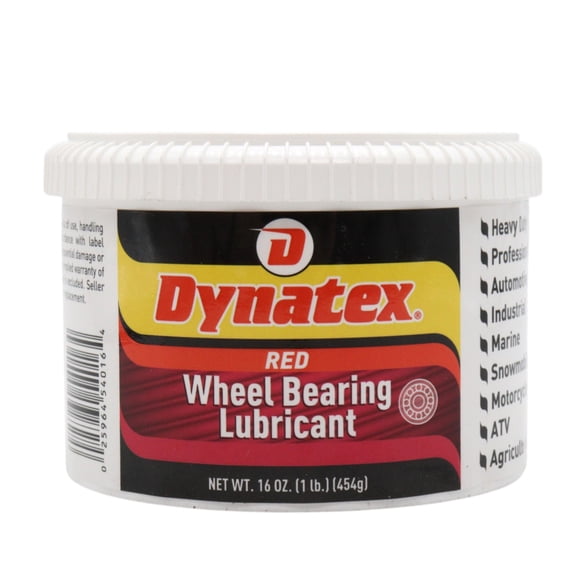 Dynatex Hi-Temp Wheel Bearing Grease 16 oz Tub - Lithium Complex NLGI #2, Dropping Point >500°F, High EP & Anti-Wear, Multi-Purpose (Single)