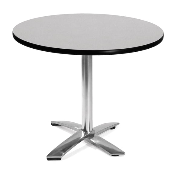 OFM Model FT36RD 36" Round Flip-Top Multi-Purpose Table, Gray Nebula