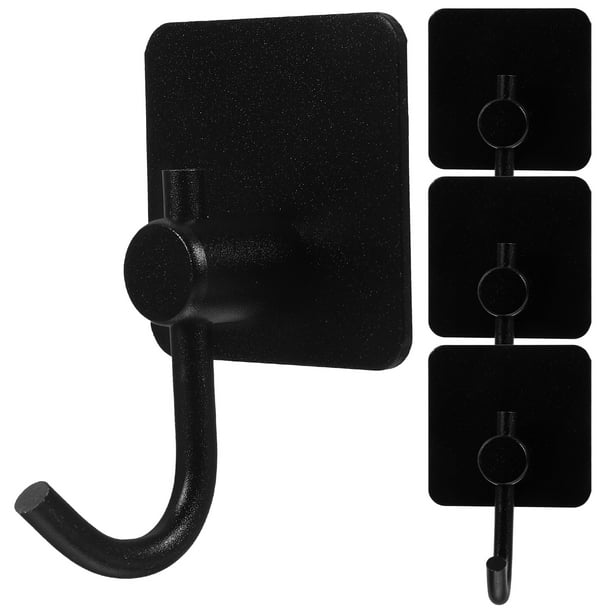EeaseMX 4 ganchos autoadhesivos para puerta, toallas de baño, montaje en pared, de acero inoxidable.
