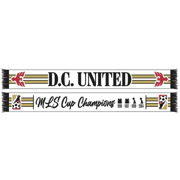 White D.C. United 2025 Jersey Hook Scarf