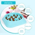 thumbnail image 5 of NEX Slow Feeder Dog Bowl Non Slip Anti Choke Feeding Dish BPA Free,Blue, 5 of 6