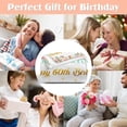 thumbnail image 4 of LHSHID 60th Birthday Gift Blanket Ideas for Women Happy 60th Birthday Throw Blanket for Mom Pink Flowers 60 Year Old Birthday Blanket Gifts Ideas for Sister Grandma Wife Female Friends 50"x60", 4 of 9