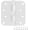 White, variant on PETGLE Plain Bearing Door Hinge 6-Pack, 4 x 4 in. 5/8 in. Radius, White, Steel, Removable Pin, 189621