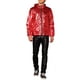 thumbnail image 2 of Chaqueta de fiesta y club con capucha y cremallera INSPIRE CHIC para hombres Rojo 2XL, 2 of 6