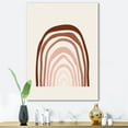 thumbnail image 2 of Terracotta Minimalist Boho Art Rainbow I 30 in x 40 in Painting Canvas Art Print, by Designart, 2 of 4