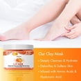 thumbnail image 6 of SPA REDI - Clay Mask, Mandarin, 16 Oz - Pedicure and Body Deep Cleansing, Skin Pore Purifying, Detoxifying and Hydrating - Natural Bentonite Clay, Amino Acids Panthenol, Comfrey Extract, 6 of 7