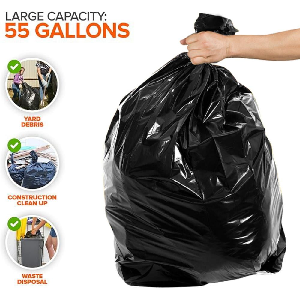 55 Gallon Trash Bags, Heavy Duty Outdoor Garbage Ireland Ubuy