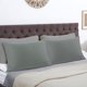 thumbnail image 2 of Juego de fundas de almohada con cremallera de microfibra suave PiccoCasa de 2, rey gris, 2 of 7