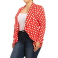 thumbnail image 2 of Women's Casual Stretch Comfort Open Front Draped Blazer Jacket, 2 of 4
