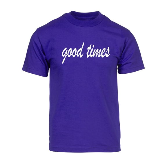 Gravity Threads Mens Good Times Short-Sleeve T-Shirt - Purple - Medium