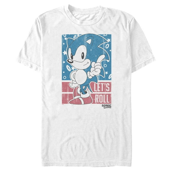Men's Sonic the Hedgehog Let's Roll Distressed Graphic T-Shirt