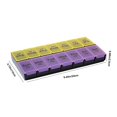 thumbnail image 3 of HLONK Portable 7-Day Pill Organizer - AM/PM Medication Box with 14 Compartments - Weekly Pill Case for Morning & Evening, 3 of 6