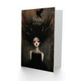 thumbnail image 2 of Artery8 Birthday Card Cute Goth Girl Strange Dark Portrait Painting For Her Woman Sister Niece Daughter Granddaughter Greeting Card, 2 of 3