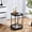 Black, variant on HOARBOEG 2-Tier Rolling Storage Cart with Wheels, Mobile Side Table, Plastic Organizer Shelf, Easy Assembly, Multi-Purpose Coffee & Bedside Table