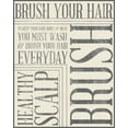 thumbnail image 2 of SD Graphics Studio 12x14 Gold Ornate Wood Framed with Double Matting Museum Art Print Titled - Bath Reminders in Gray I, 2 of 4