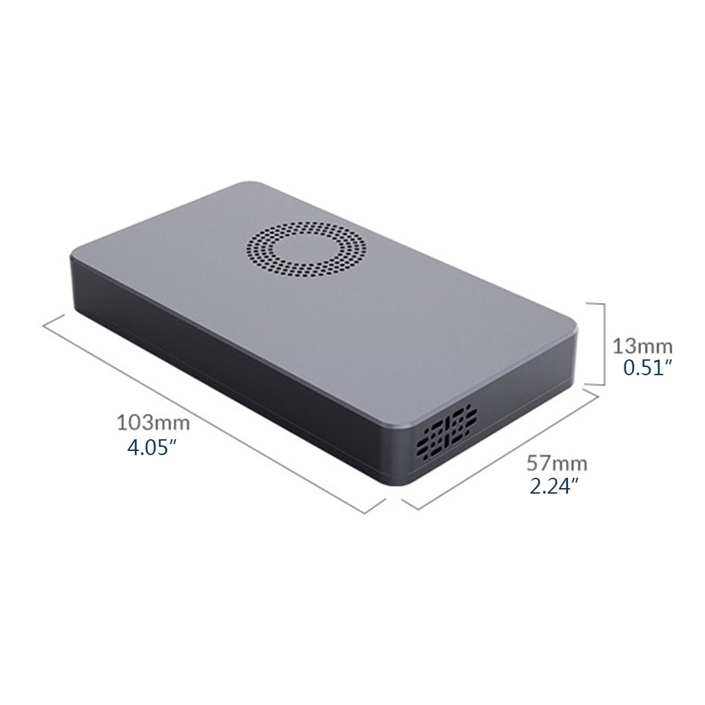 Zeiwohndc for M.2 NVME HDD Enclosure Hard Disk Storage SSD Box USB3.1 NVME Self Cooling