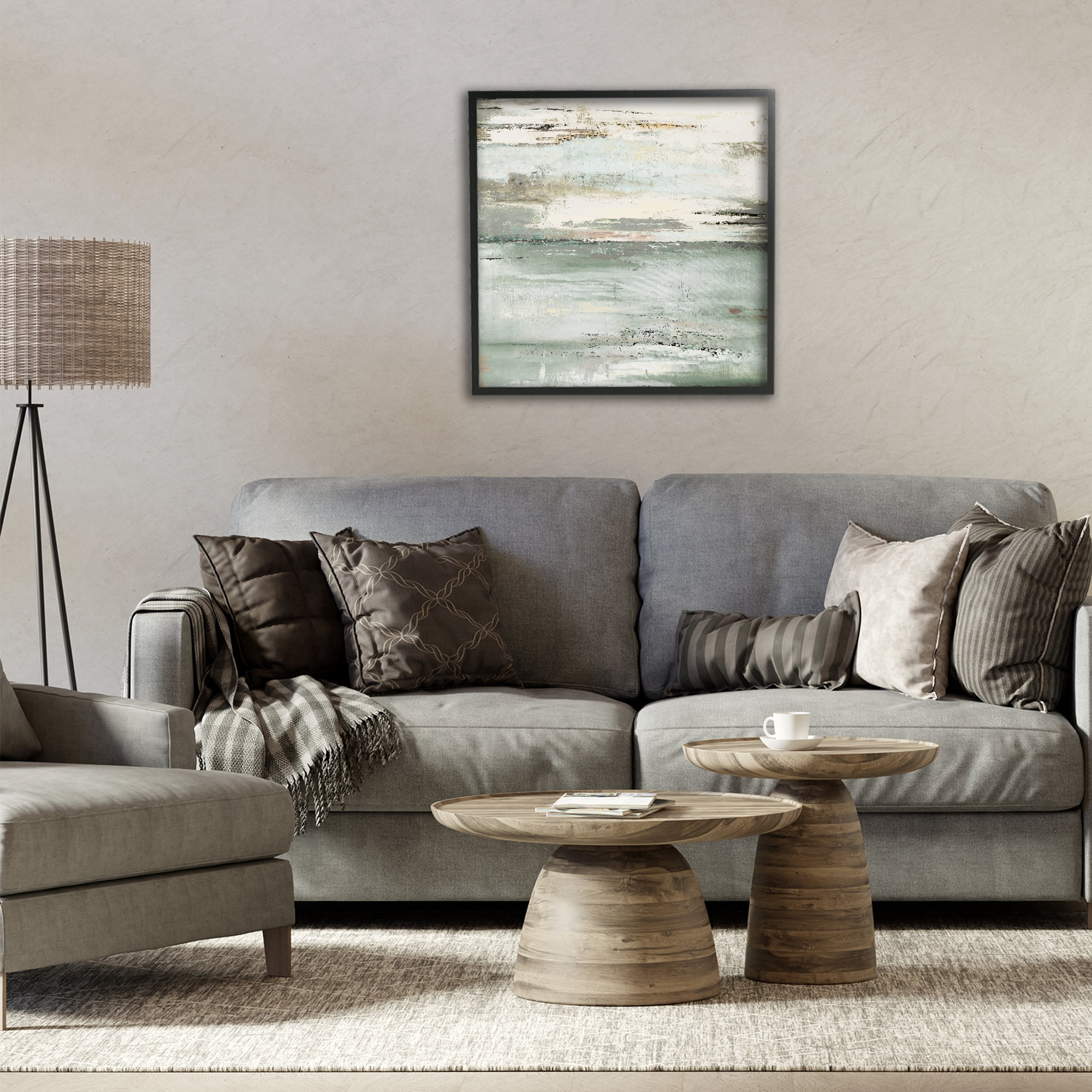 Stupell Industries The Seafoam Ones Abstract Black Framed Giclee Art, design by Patricia Pinto