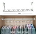 thumbnail image 6 of Magic Space Saving Clothes Hangers Multifunctional Smart Closet Organizer Premium Wardrobe Clothing Cascading Hanger, Innovative Design for Heavy Clothes, Shirts Pants Dresses Coats(2 Pack), 6 of 6