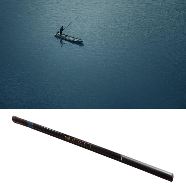 Lightweight Telescopic Fishing Rod Portable 7.2 Hard Fishing Pole for Freshwater Stream Outdoor Lake Equipment, Men's, Size: 7.2m, Black
