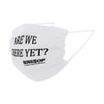 thumbnail image 3 of NONSTOP Reusable Travel Face Mask in Multiple Colors- Breathable Comfort, Non-Surgical Safety Mask, Hand Washable, One Size Fits All- Made in the USA (White (3-Pack), Are we there Yet?), 3 of 3