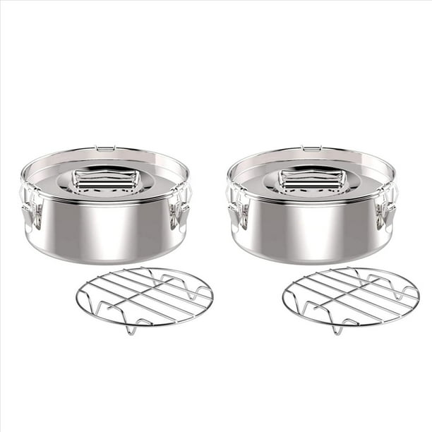 2X Flan Pan Mold, Flan Maker de Acero Inoxidable con Tapa - Flan Maker para Olla de 6 Cuartos