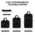 thumbnail image 2 of 36" Expandable Foldable Luggage Bag Suitcase with 5 Swivel Wheels Collapsible Rolling Travel Bag for Home Storage Moving,Black - EX, 2 of 6