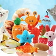 1Pc Pet Toys Fruit Animals Cartoon Dog Toy Stuffed Squeaking Cute Plush