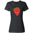 thumbnail image 3 of Inktastic Strawberry Kawaii Women's T-Shirt, 3 of 5