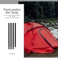thumbnail image 2 of OULII 4pcs Camping Tent Rod Support Frame Black Tent Replacement Poles Iron, 2 of 7