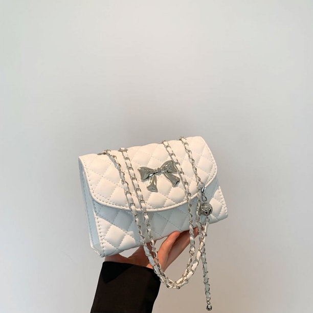 Bolso de hombro con cadena de temperamento simple para mujer, bolso cruzado de gran valor para primavera y verano 2025, versión coreana, bolso cuadrado pequeño para mujer