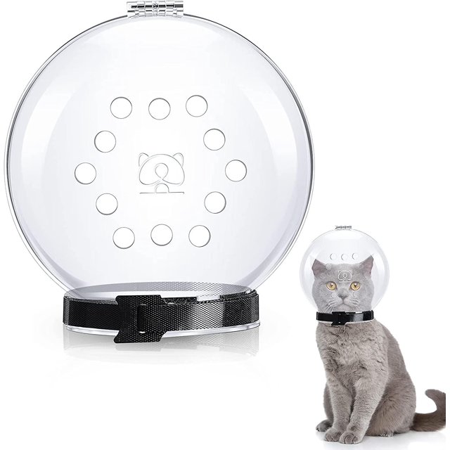 Cat Space Head Cover Pet Transpirable Ajustable Head Cover Cat Mouth Cover (m) T-x LingWen 9024715647962