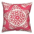 thumbnail image 2 of Creative Products Large Bright Pink Cream Star Pattern 20x20 Indoor / Outdoor Pillow, 2 of 3