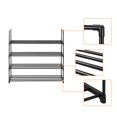 thumbnail image 4 of CNKOO 4 Tiers Shoe Rack Iron Pipe Shoe Shelf Simple Assembly Storage Organizer For Bedroom Entryway Hallway Closet, 4 of 7