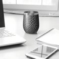 thumbnail image 3 of 12oz Stemless Wine Tumblers Black Leopard Print Vacuum Insulated Stainless Steel Travel Tumbler Cups Mug with Lid and Straw for Champaign,Cocktail,Beer with Cleaning Brush, 3 of 5