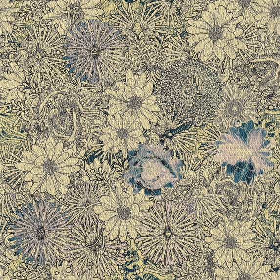 Ahgly Company Indoor Square Patterned Khaki Gold Novelty Area Rugs, 5' Square