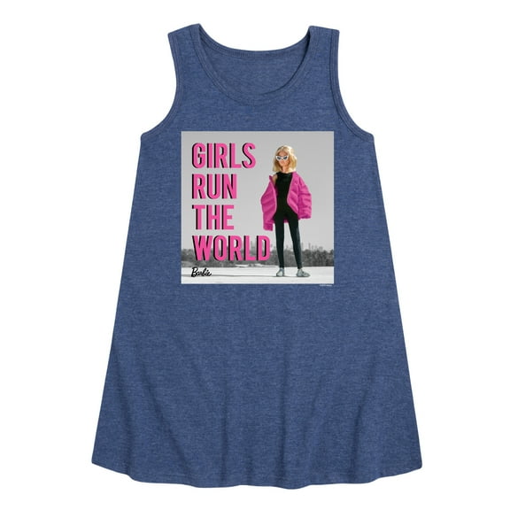Barbie - Girls Run the World - Cool Style - Toddler and Youth Girls A-line Dress