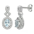 thumbnail image 7 of Diam Accent and Blue Topaz Silver over Brass 4 pcs Fashion Jewelry set, 7 of 7