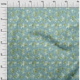 thumbnail image 3 of oneOone Cotton Poplin Grayish Blue Fabric Floral Quilting Supplies Print Sewing Fabric By The Yard 56 Inch Wide, 3 of 4