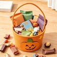 thumbnail image 4 of Under 5 Gifts for Kids!Halloween Candy Basket Reversible Fabric 7.9x5.5 in Double Sided & Sturdy for Trick or Treat Party Snack Gift Decor Halloween Decor by MPOISVA, 4 of 8
