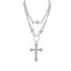 thumbnail image 1 of Gargantilla Collar exquisito YONGSHENG con colgante cruzado Joyería llamativa para mujer, 1 of 5